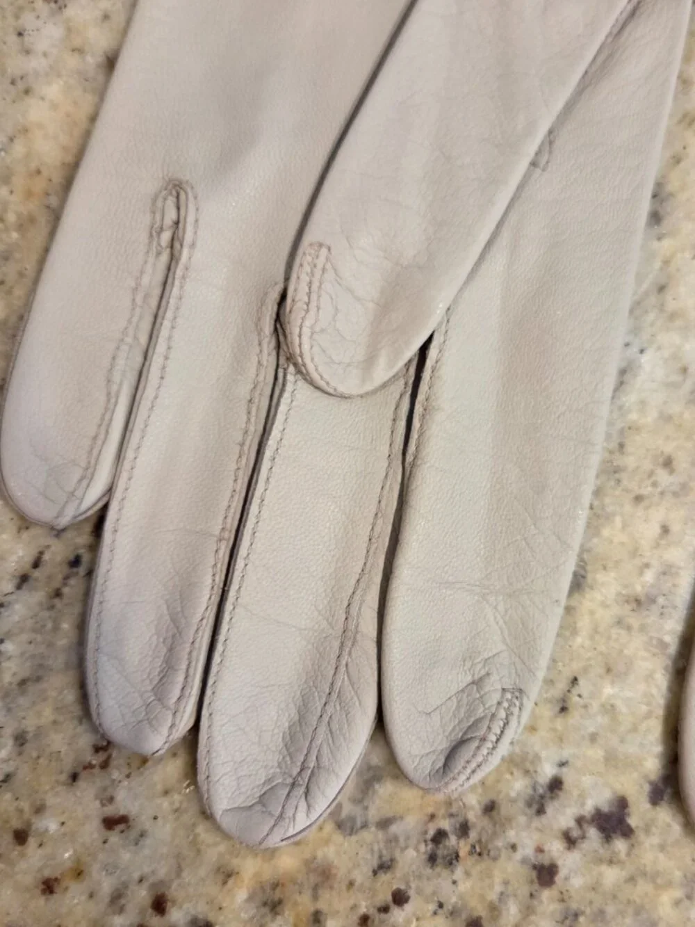 Vintage Womens Size S Beige Leather Formal 11.5